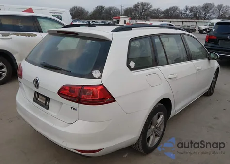 2015 Volkswagen Golf Sportwagen Tdi S 4-Door z USA, uszkodzony, nr VIN 3VWCA7AU9FM512623